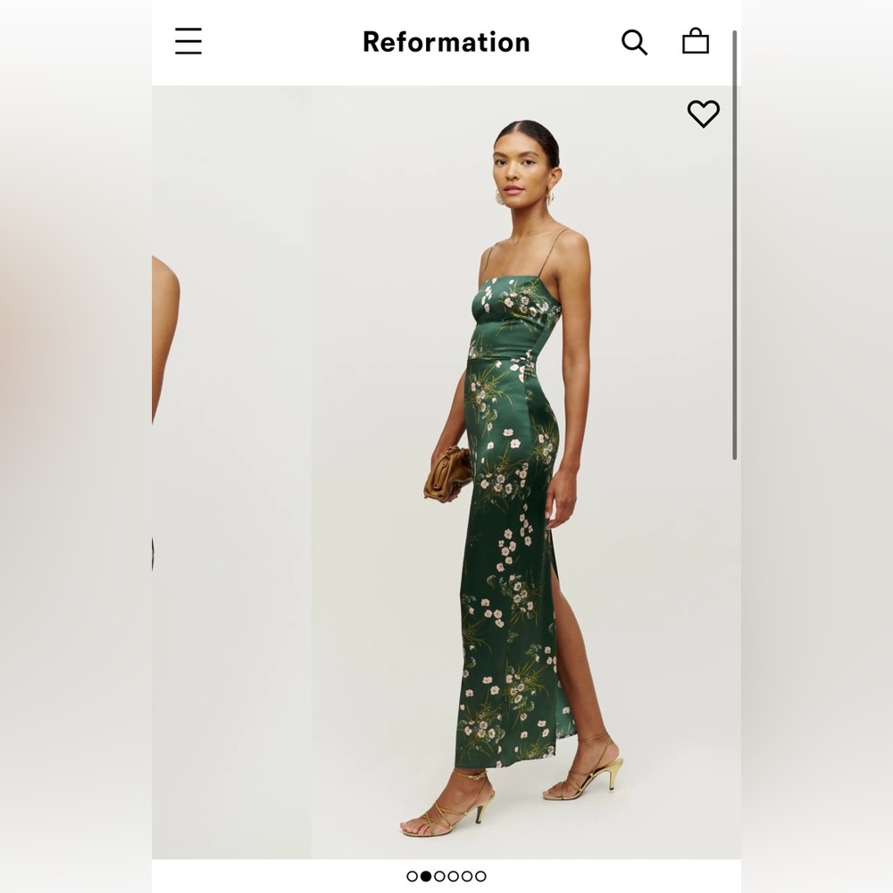 Reformation Frankie silk Dress in Buena size 0